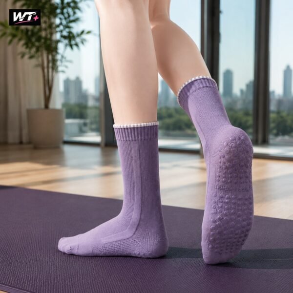 Women’s Crew-Length Full-Sole Grip Socks — image 2
